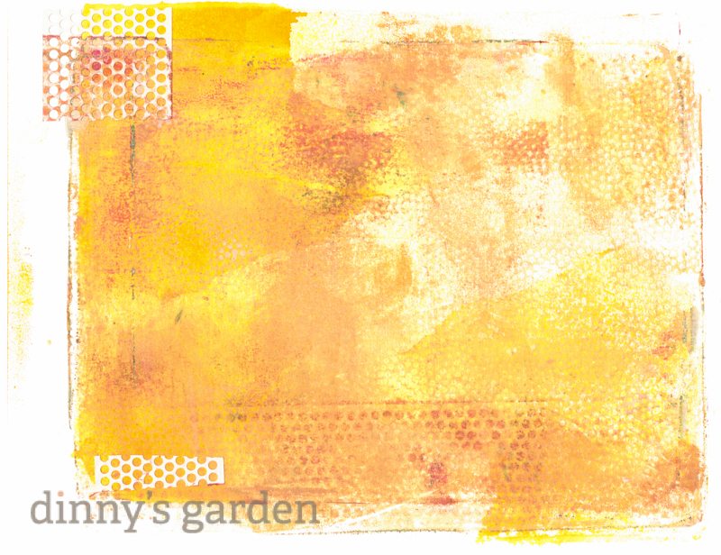 Gelli Arts Plate Print | dinny's garden