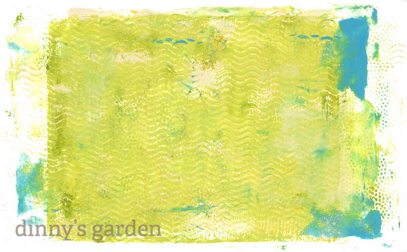 Gelli Arts Plate Print | dinny's garden